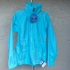 Sky Blue Columbia Rain/Wind Jacket